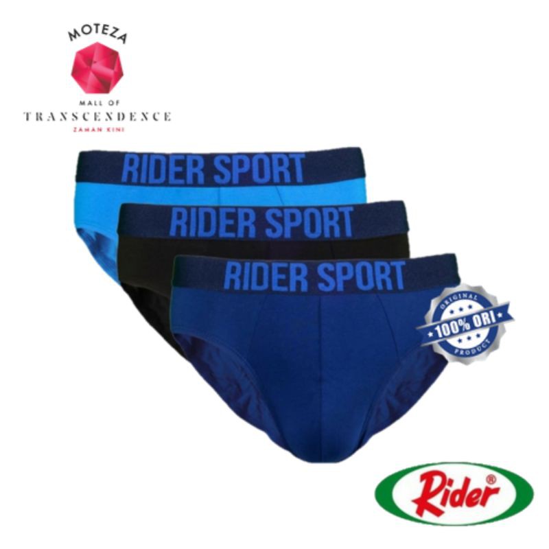 Celana Dalam Pria -RIDER Sport R 781 B / Underwear Mini Brief - 1 box isi 3 pcs