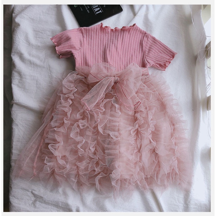 CHUBBI 131 Dress Anak Bayi Perempuan Simple Rumbai