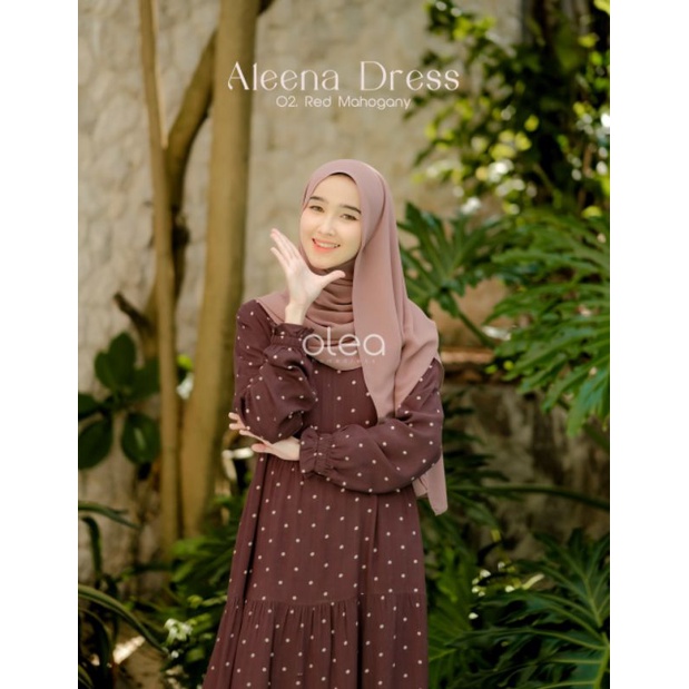 Aleena dress by D'olea/Gamis cantik murah/Gamis daily/Gamis adem
