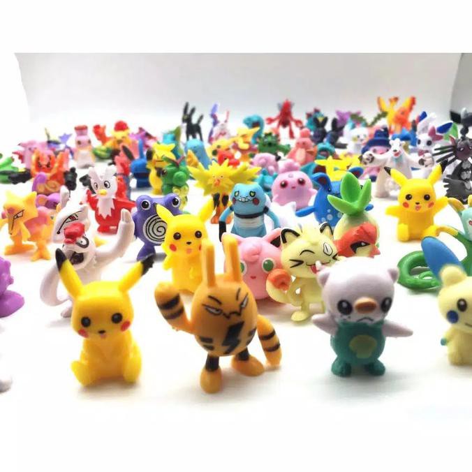 Action figure pokemon 24 pcs set / Topper kue pokemon/Pajangan pokemon