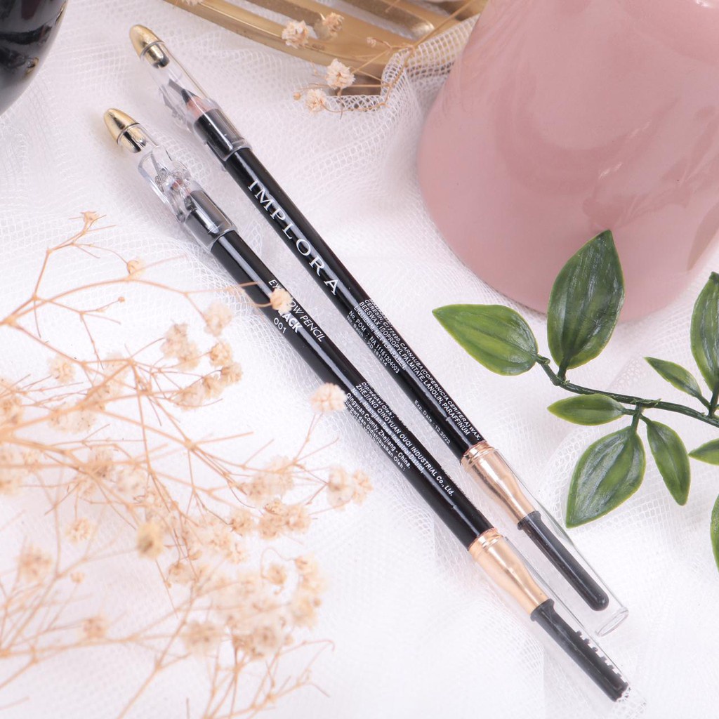 Pensil Alis Implora Warna Hitam BPOM / Eyebrow Implora