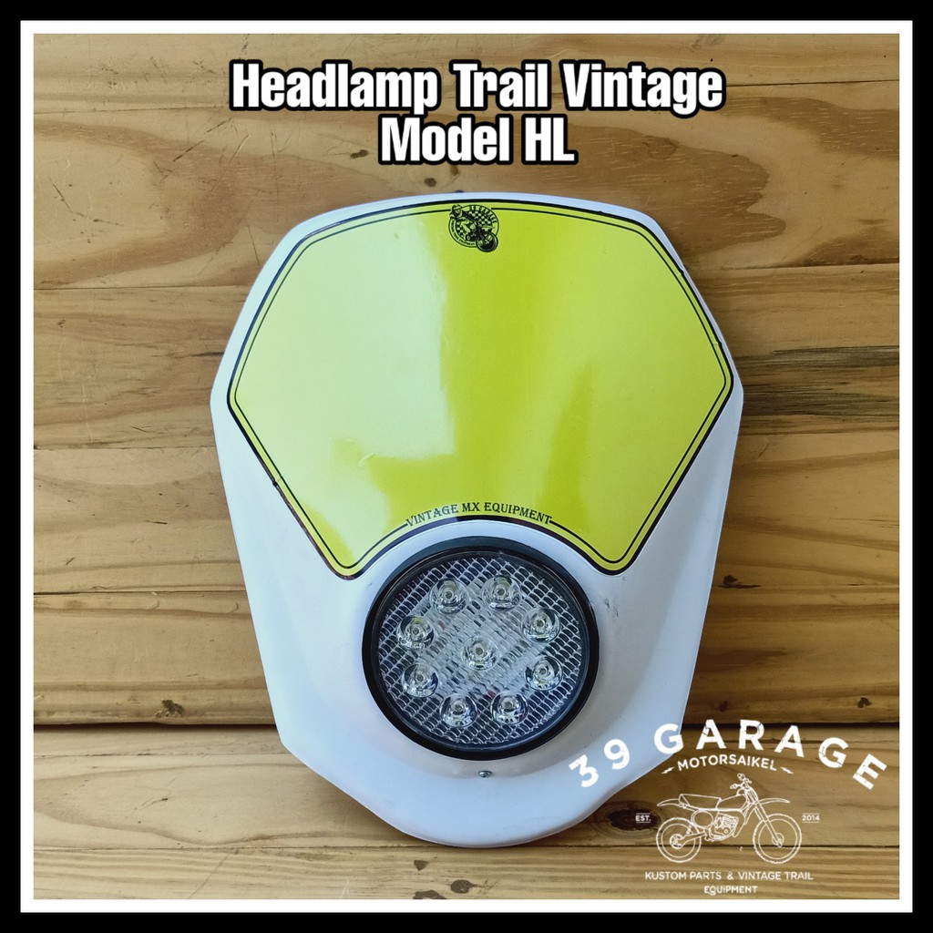 headlamp trail tua lampu depan trail klasik vintage trail model HL 500