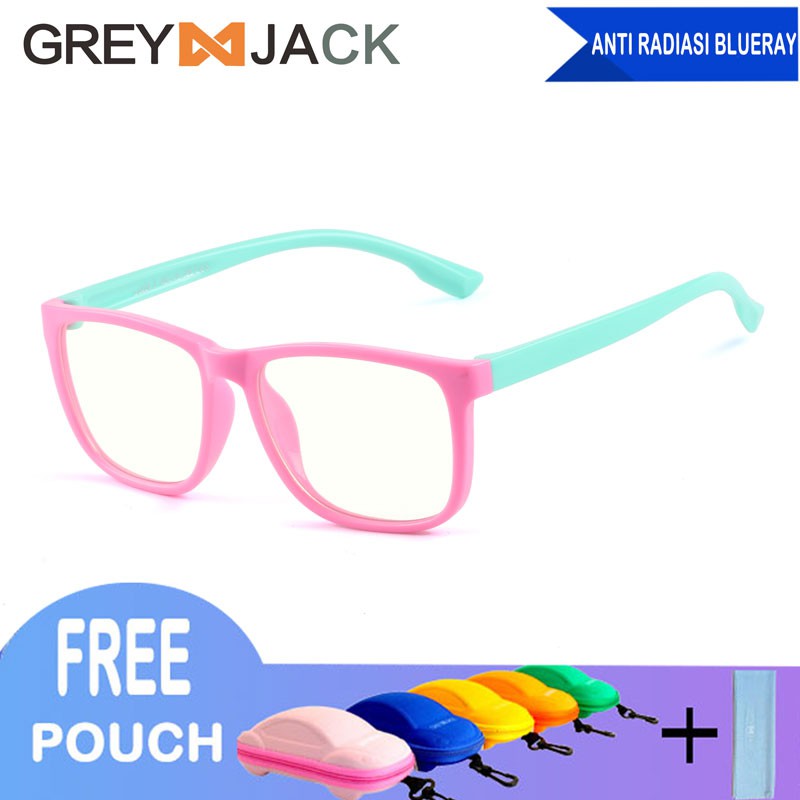 

Grey Jack Kacamata Lensa Anti Radiasi Anak TR90 8224