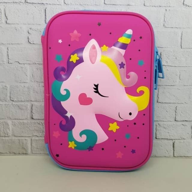 

Tempat Pensil dan Alat Tulis Model Smiggle Eva Hardcase Owl Unicorn