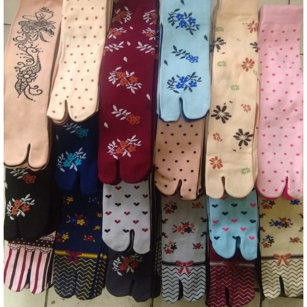 6pasang kaos kaki jempol motif random cewek-4