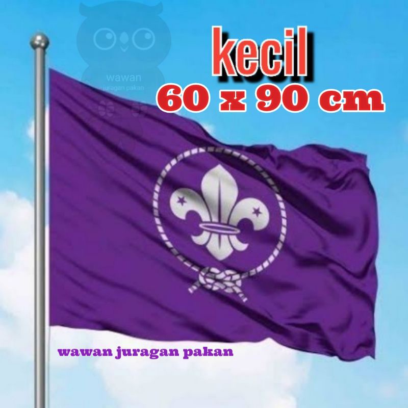 BENDERA TUNAS KELAPA UKURAN 60 X 90 CM BENDERA PANDU DUNIA BENDERA PRAMUKA