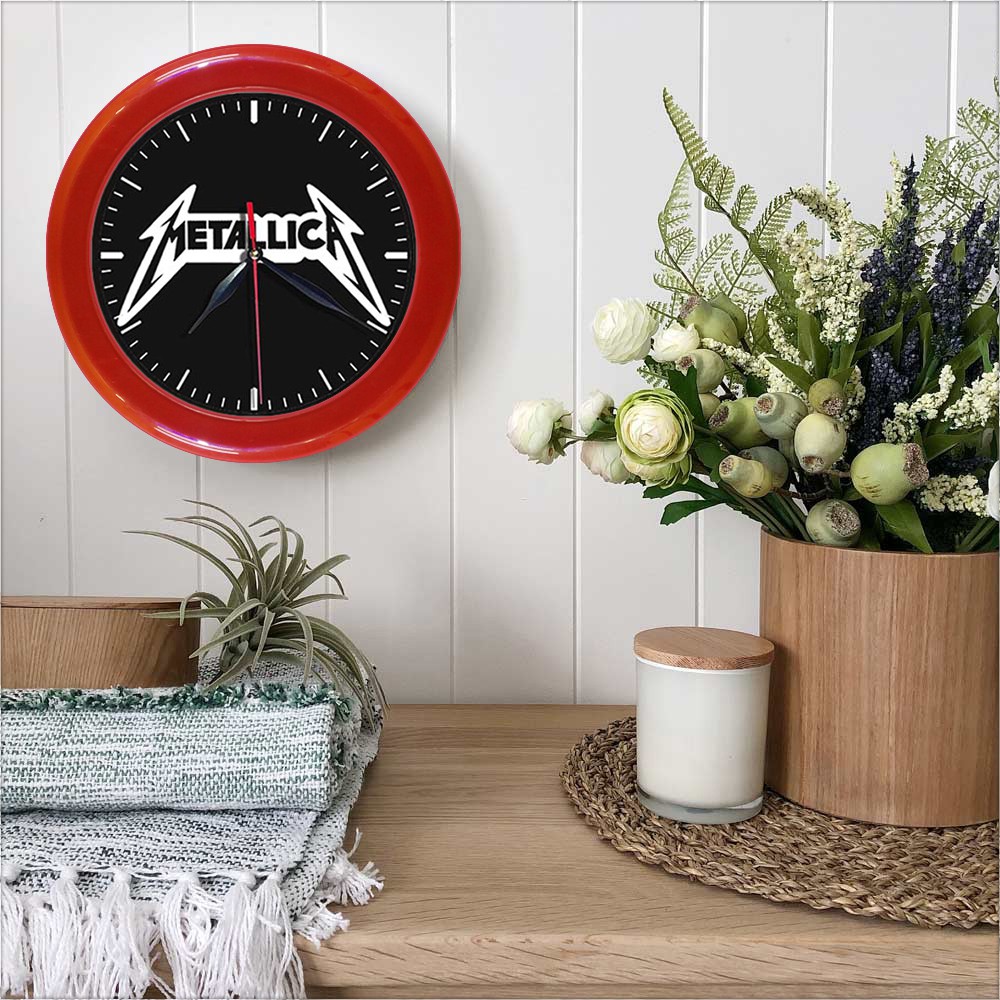 JAM DINDING METALLICA   (DIAMETER 30CM)