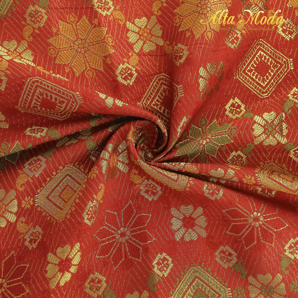 

Alta Moda Songket Motif Klasik Bunga Snow Merah (1M)