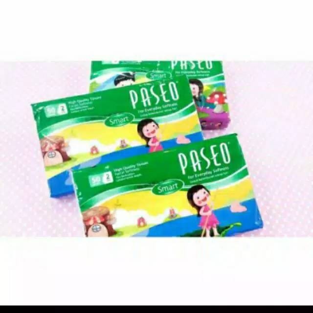 Tissue Paseo Travel Pack 50 Sheets 2 Ply