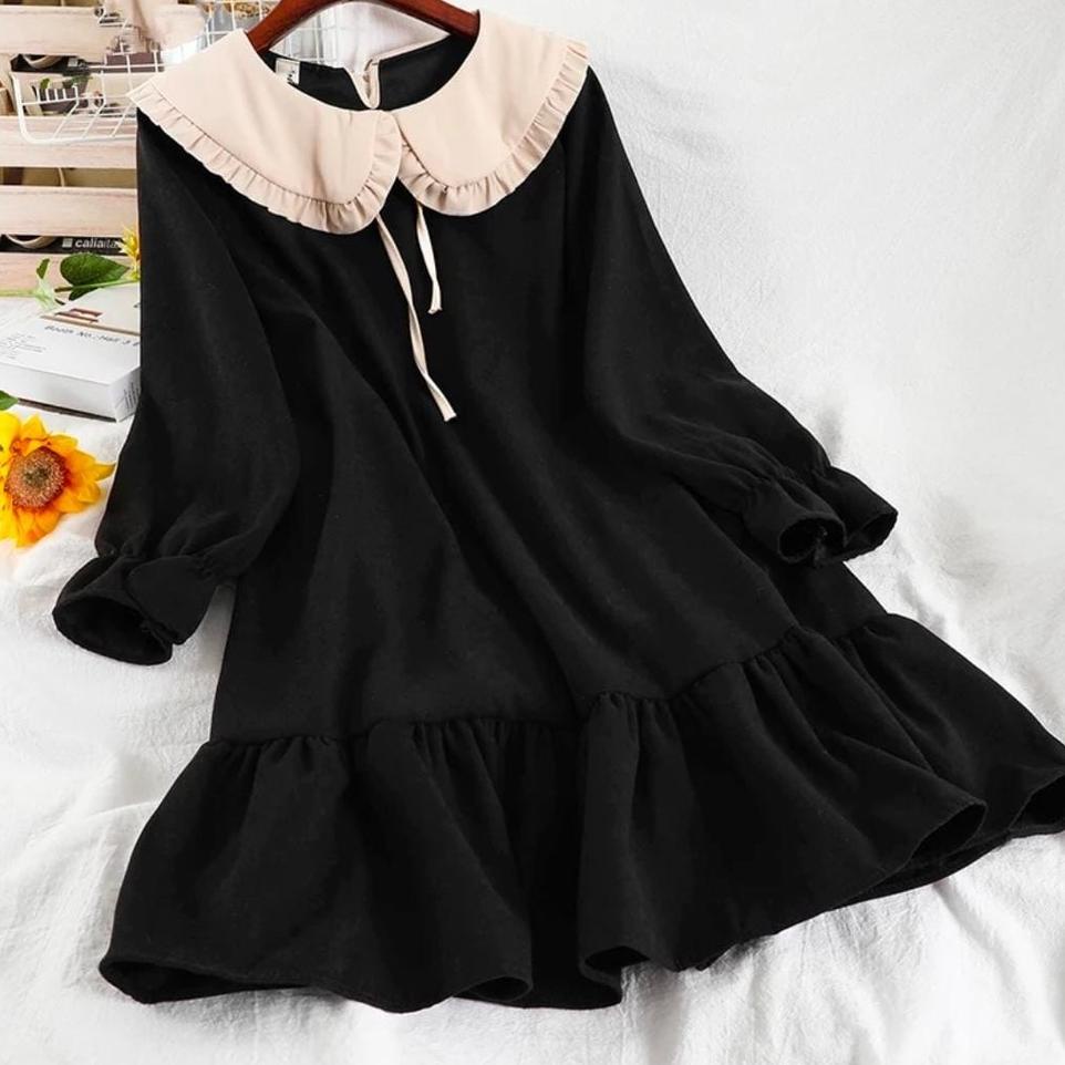 Oke Price.. Molly Long Tunik - Size M L XL XXL 3XL 4XL/5L - Tunik Jumbo - Baju Jumbo - Tunik Korea J