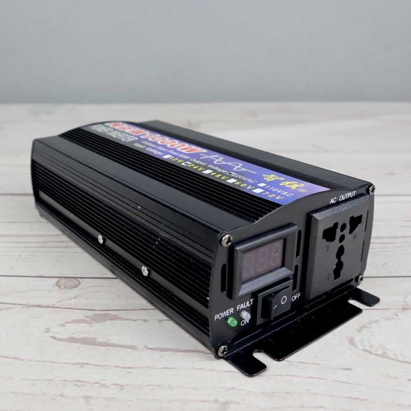 Power Inverter Mobil Mengubah DC 24V to AC 220V 1000W Pure Sine Wave