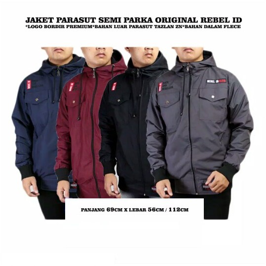 Jaket Parka Parasut Pria