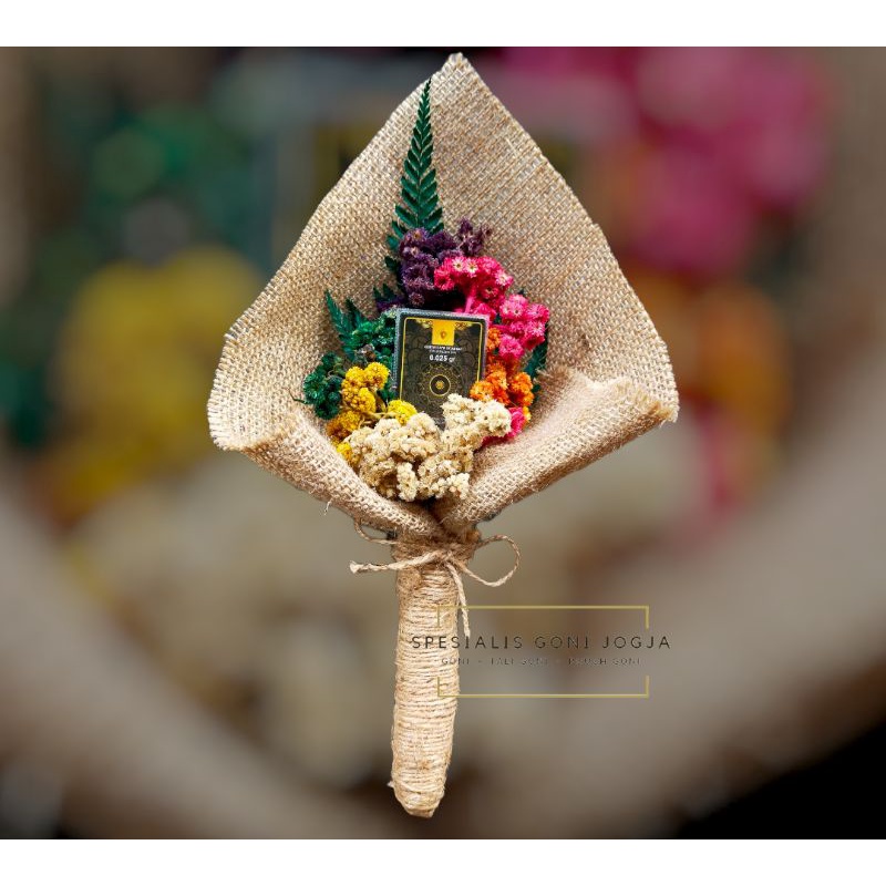 Bouquet Mini Gold 0,025gram/Bouquet Bunga Kering