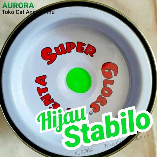 

Cat Penta Super Gloss Hijau Stabilo NC Light Green Fluorent Fluorecent Ijo Skotlet Nyala Cerah