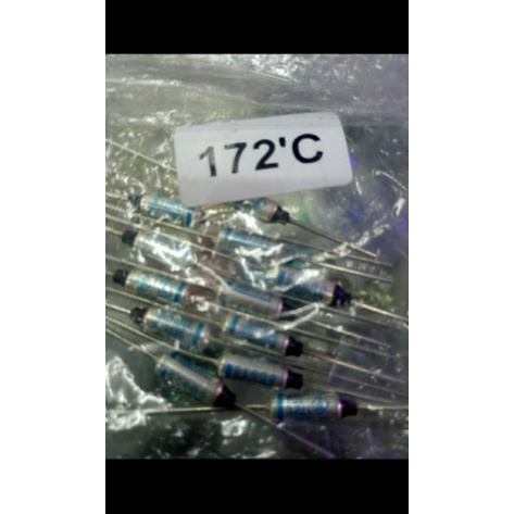 Thermofuse ac 250vol 10amper 172derajat jual per/1pak isi 100pcs