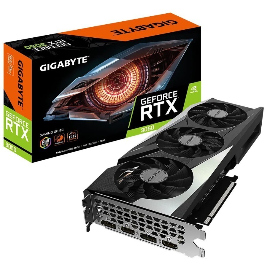 GIGABYTE GEFORCE RTX 3050 GAMING OC 8GB GDDR6 128-BIT Garansi Resmi