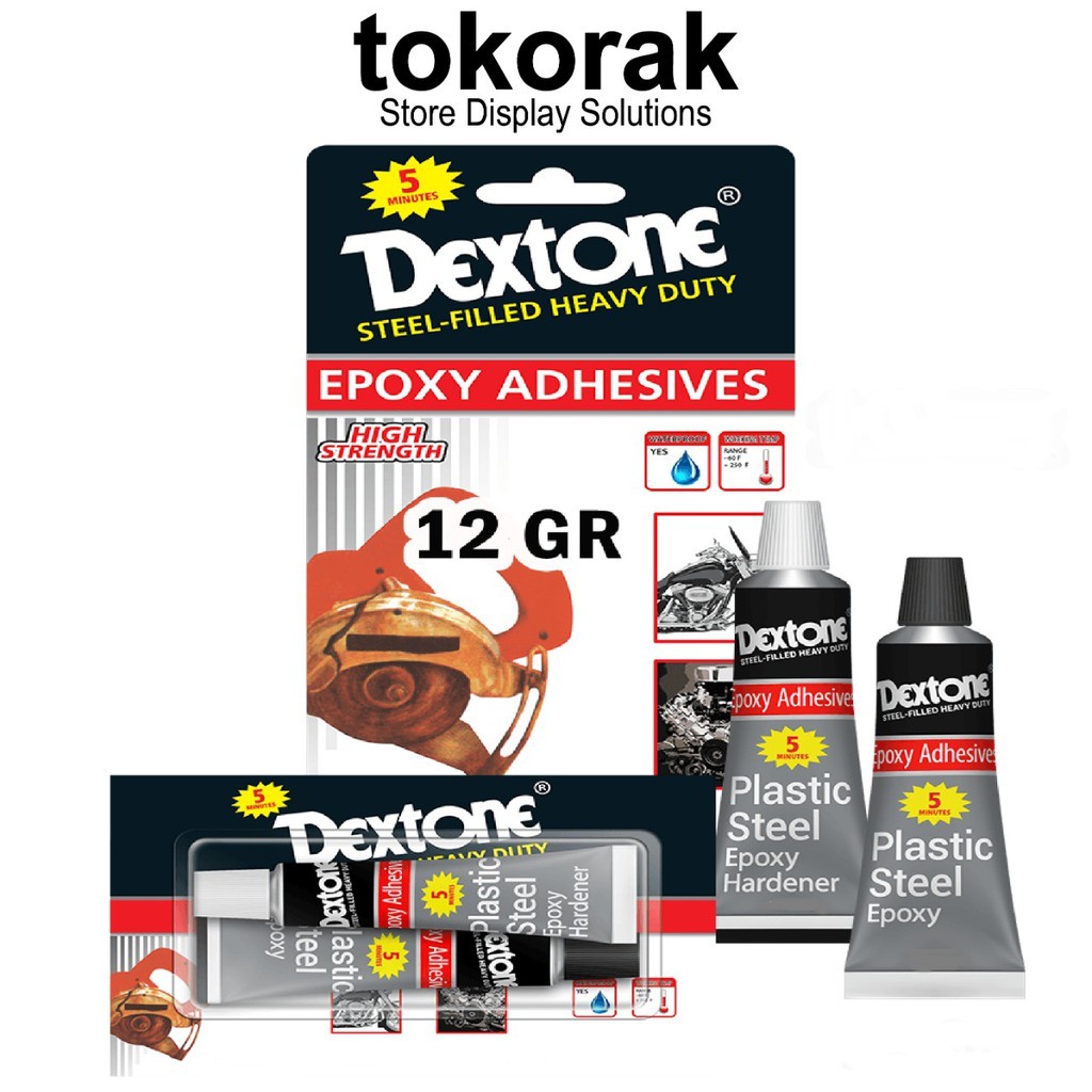 LEM DEXTONE 5 MENIT KERING 12 GR - LEM BESI EPOXY ECO PACK MINI