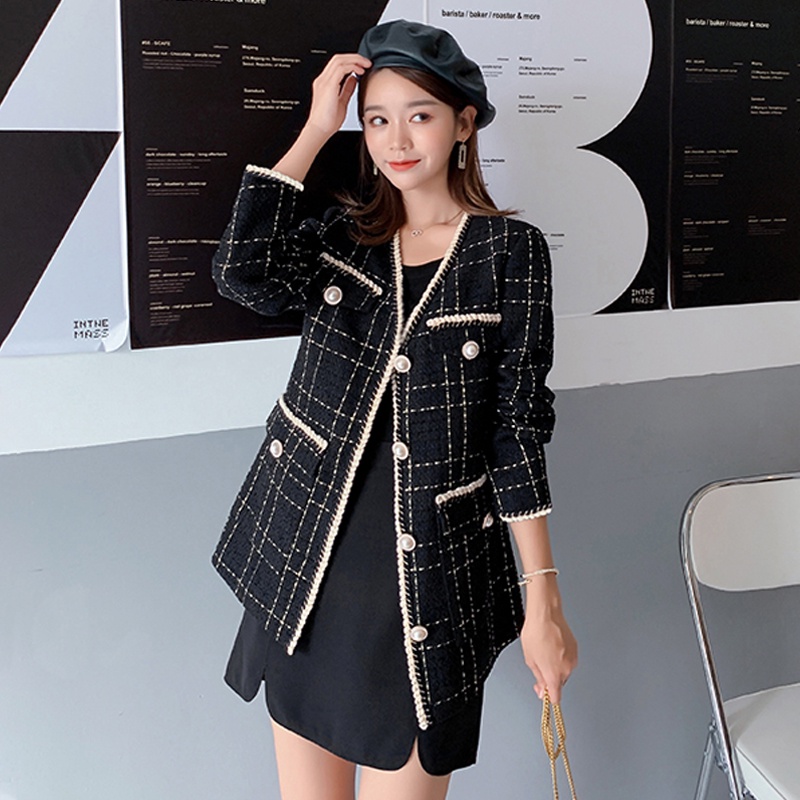 KARAKOREA 5538 Tweed Korean Premium Blazer/Cardigan/Outwear/Outer