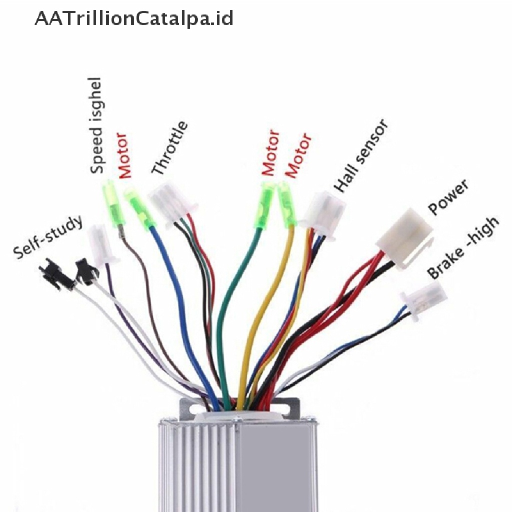 (AATrillionCatalpa) Controller Motor Brushless Elektrik DC 36V / 48V 350W Untuk Skuter / Sepeda Elektrik