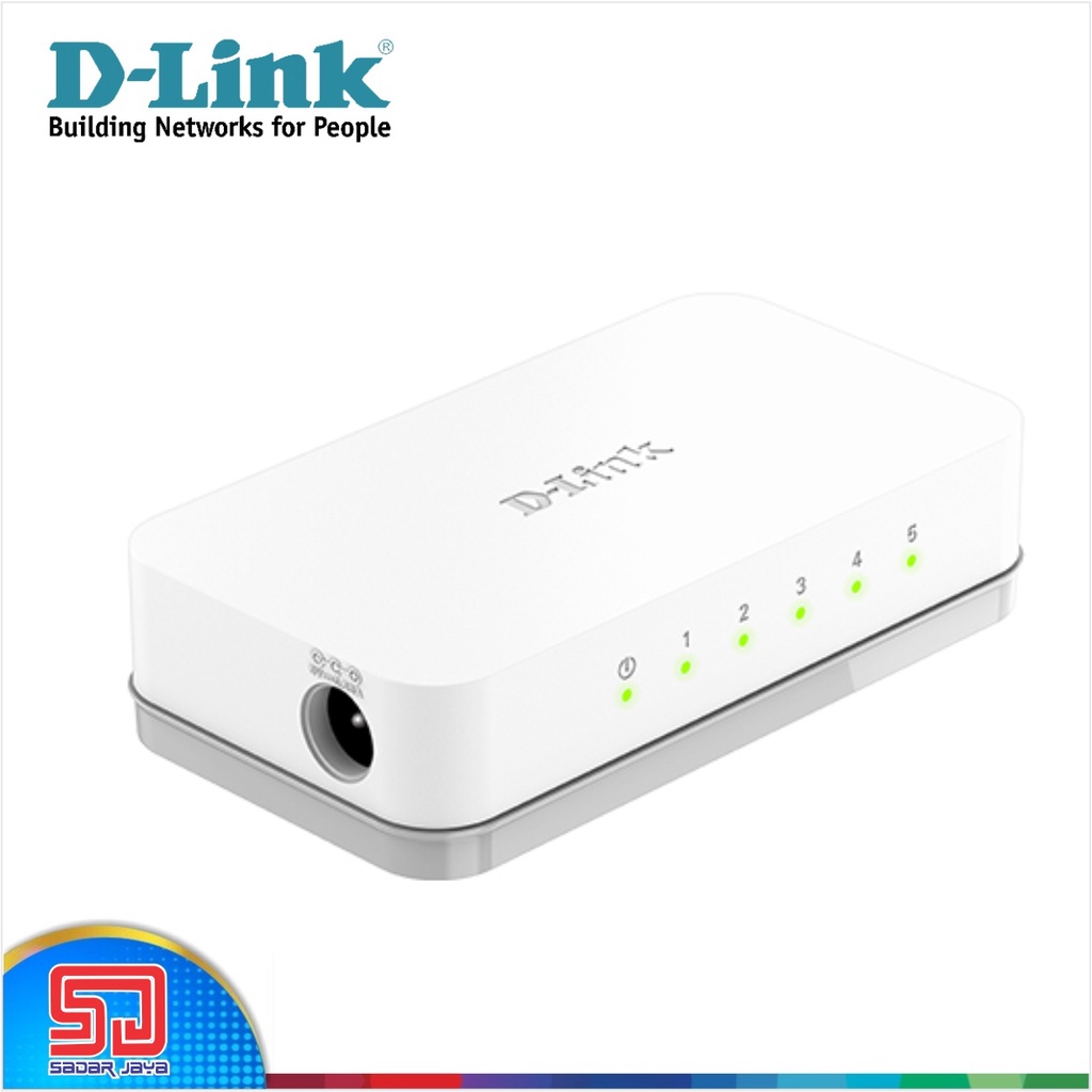 D-Link DES-1005C Ethernet Desktop Switch Hub 5 Port 100 Mbps - Plastik