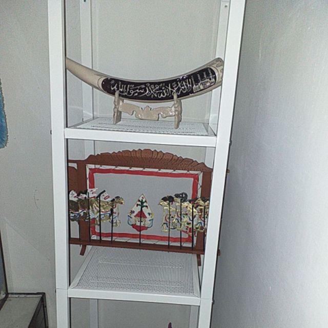 Pajangan Replika Taring Gading Gajah Lafadz Bismillah