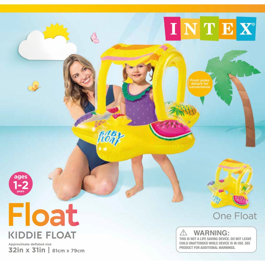 INTEX 56573 Baby Kiddie Float kanopi / Ban Renang Bayi + Pelindung UV