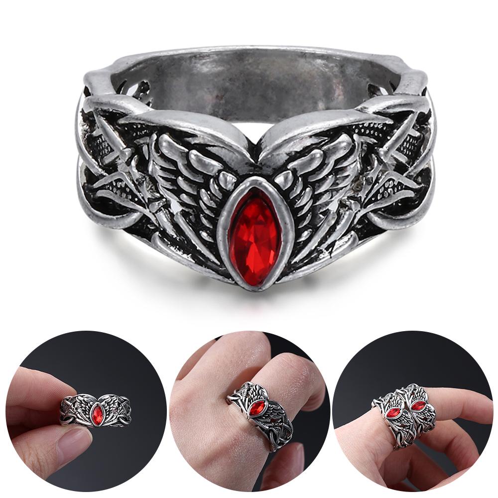 Preva Mens Rings Perhiasan Punk Logam Perak