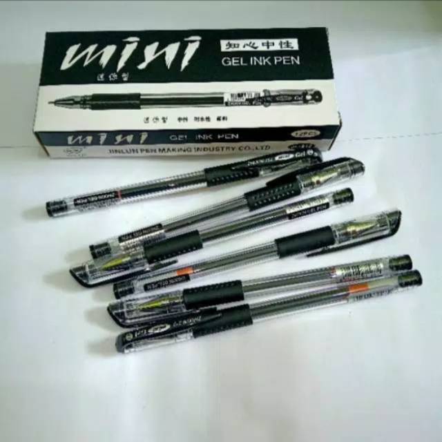 

Pulpen Gel Mini 0.5mm Zhixin / Bolpoin Tinta Hitam