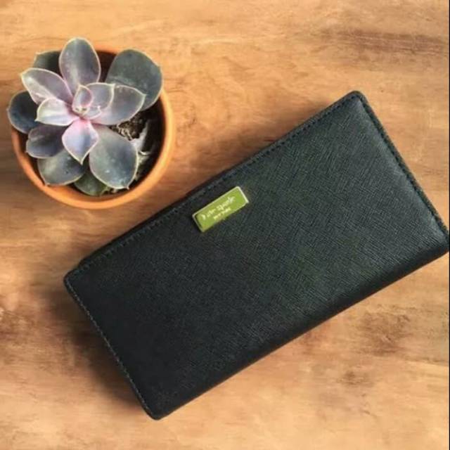 Kate Spade New York Stacy wallet Laurel way leather  black authentic