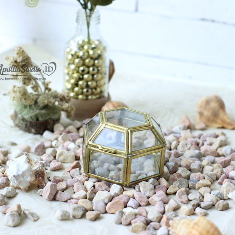 Kotak Perhiasan | Ringbox Terarium Mini Diamond S6