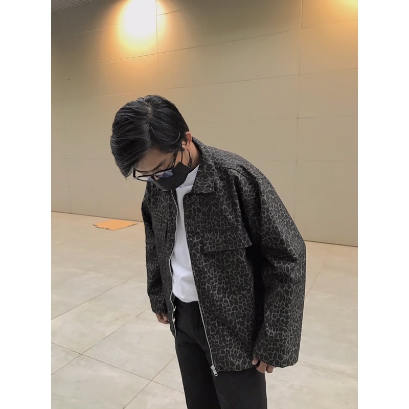 Jacket / longpants jeans leopard poinsul “Nauz” , jaket celana leopard jeans