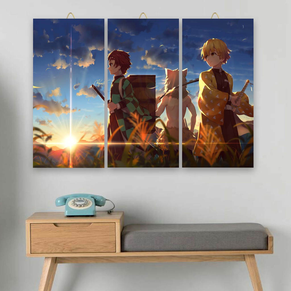 Hiasan dinding ANIME KIMETSU NO YAIBA / dekorasi dinding / dekorasi kamar / poster dinding/walldecor