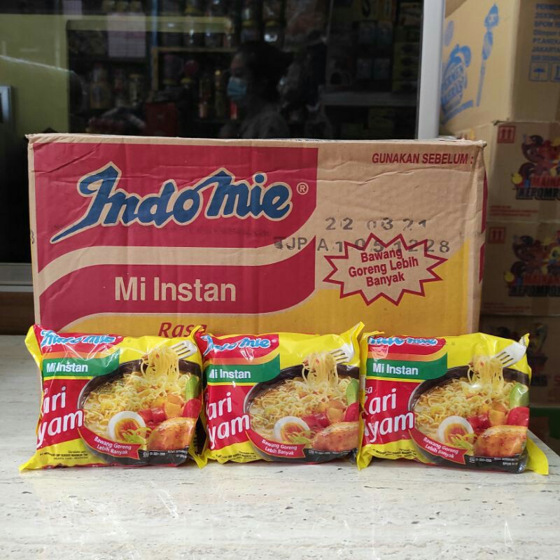 

Paket 5bks Mi Kuah Instan kari ayam Asli original bumbu bubuk Indomie