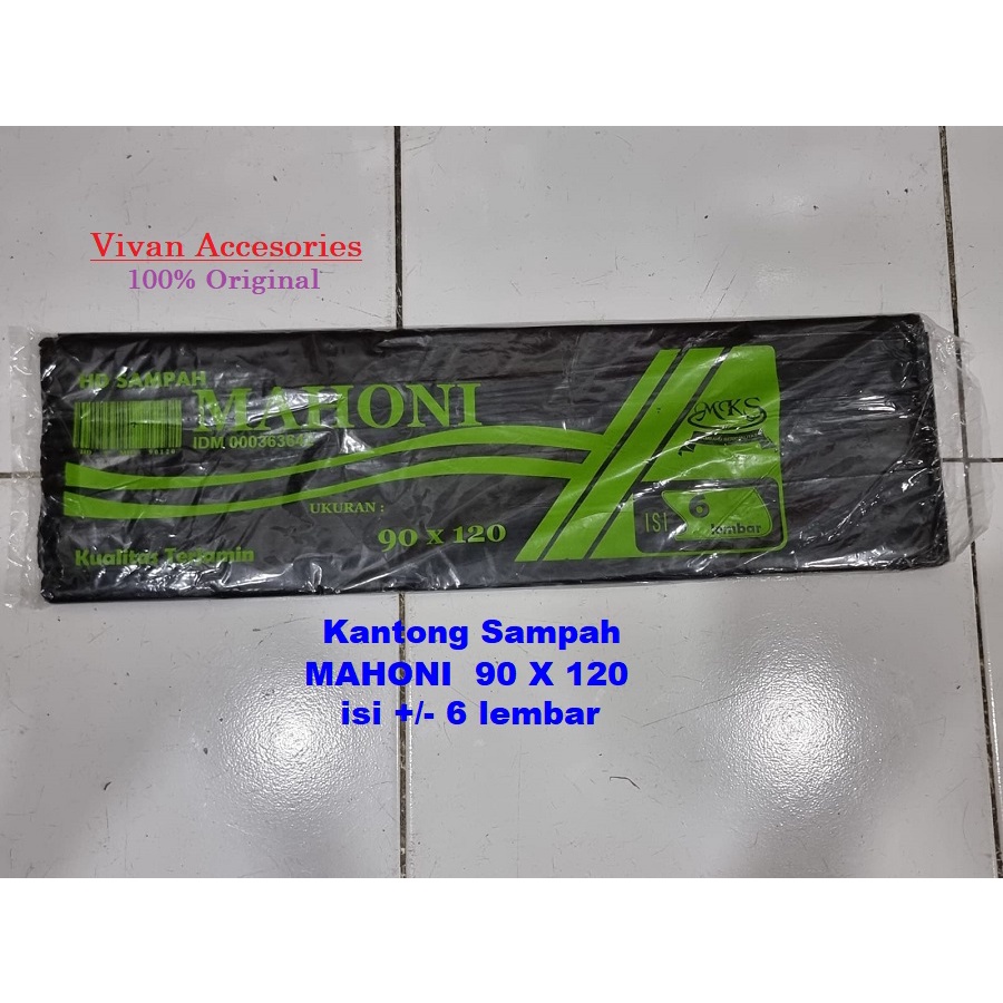 HD PLASTIK KANTONG / KRESEK SAMPAH HITAM MAHONI