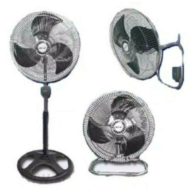 kipas angin besi , JUMBO , 3in1 ( berdiri.meja.dinding 18 inchi  )