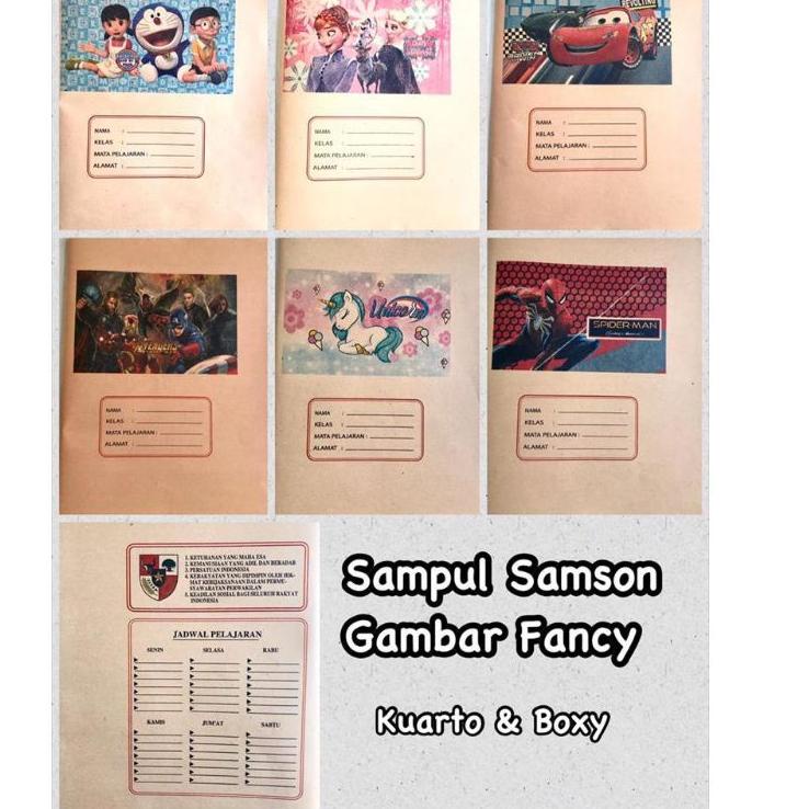 

㊑ (ISI 20 LEMBAR) Sampul Buku Kertas Kwarto Fancy Unicorn UKURAN SIDU spiderman ぇ