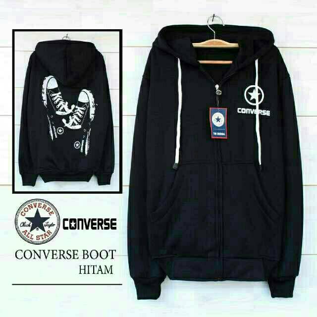 Jaket Converse Sepatu Hodie Zipper