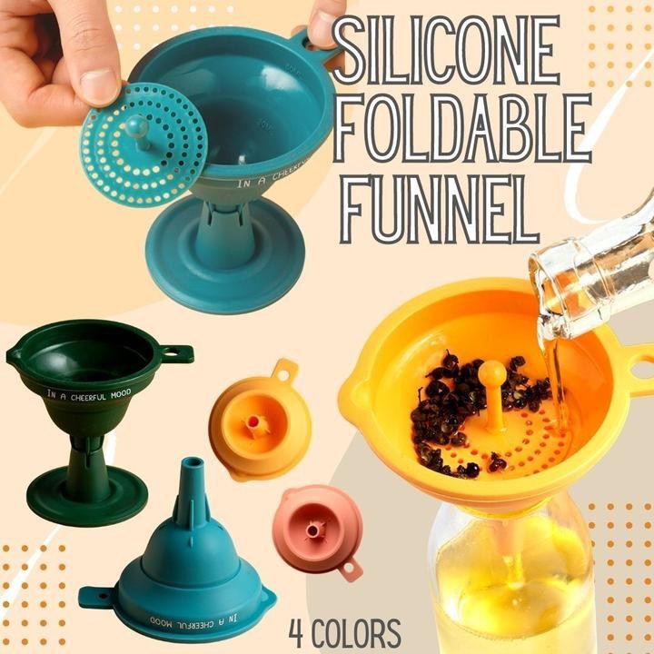 Silicone Foldable Funnel / Filter Serbaguna / Saringan Multifungsi