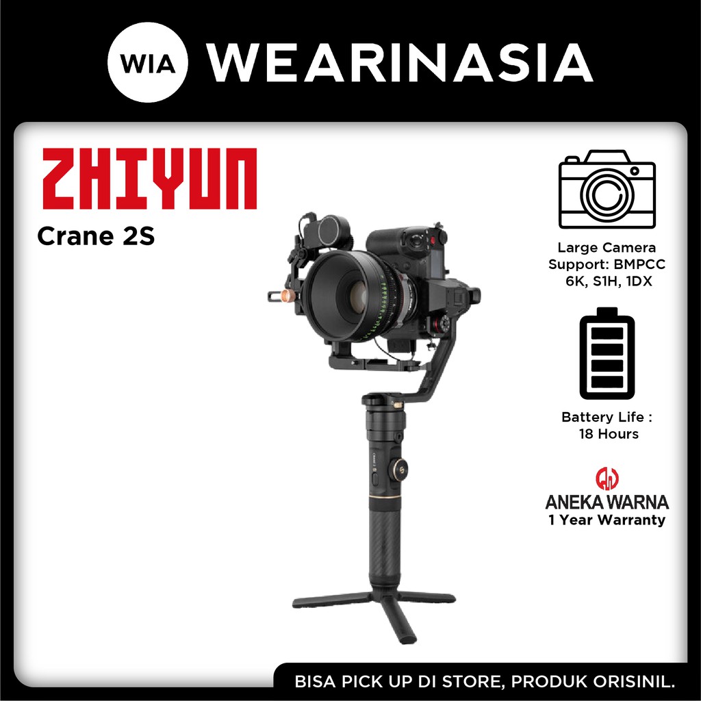 Jual Zhiyun Crane 2S Gimbal Handheld Stabilizer Camera Original ...