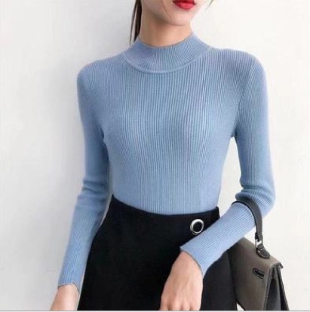 ATASAN RAJUT/KNITT TURTLE NECK IMPORT (BJCN94)