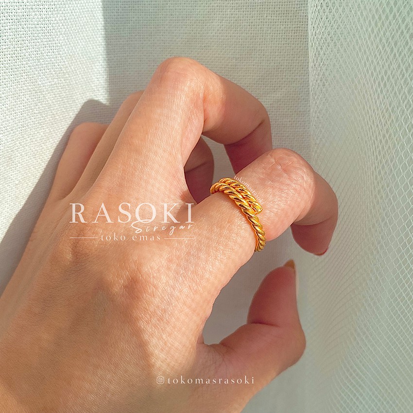 CINCIN PUTAR LILIT EMAS KADAR 24 LM LONDON 99,9% | TOKOMASRASOKI