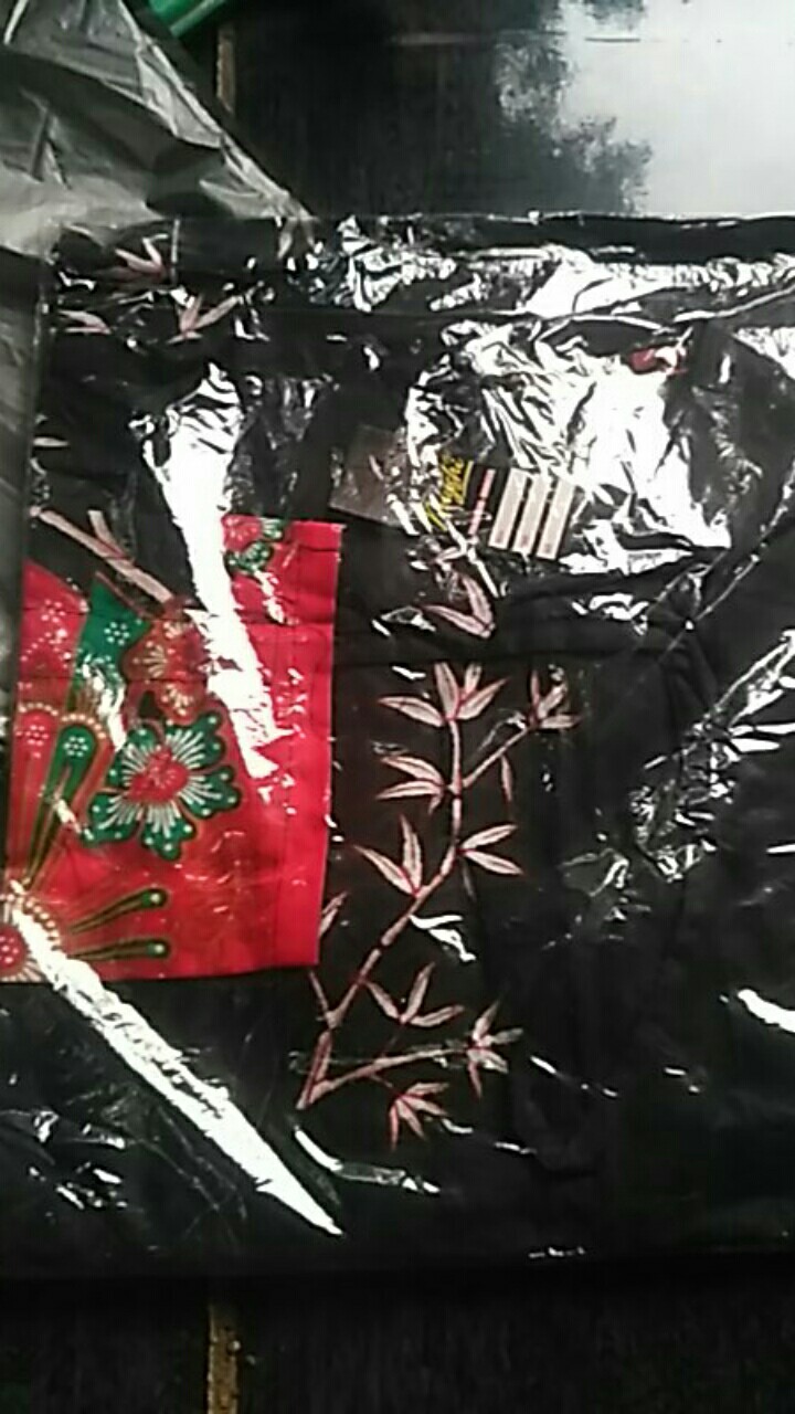 Rama Shinta Couple - Sarimbit Batik Couple Atasan Tunik Sogan Blarak Kipas Cendrawasih Mega Mendung