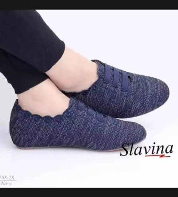 Flatshoes wanita termurah slavina new