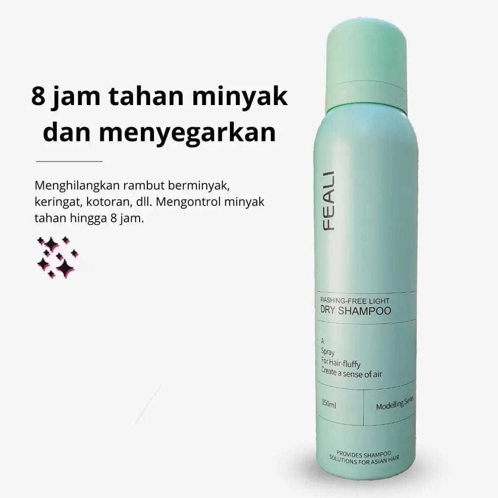 Dry Shampoo 150 ML Rambut Bervolume Antilepek Wangi Seharian/Semprotan Rambut kering