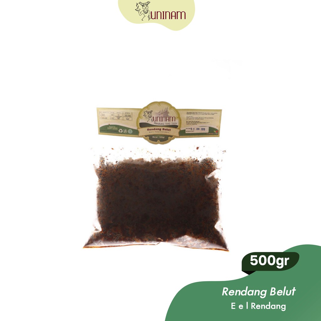 

UniNam Rendang Belut 500gr / Rendang Padang Makanan Kemasan Rendang Makanan Cepat Saji Food