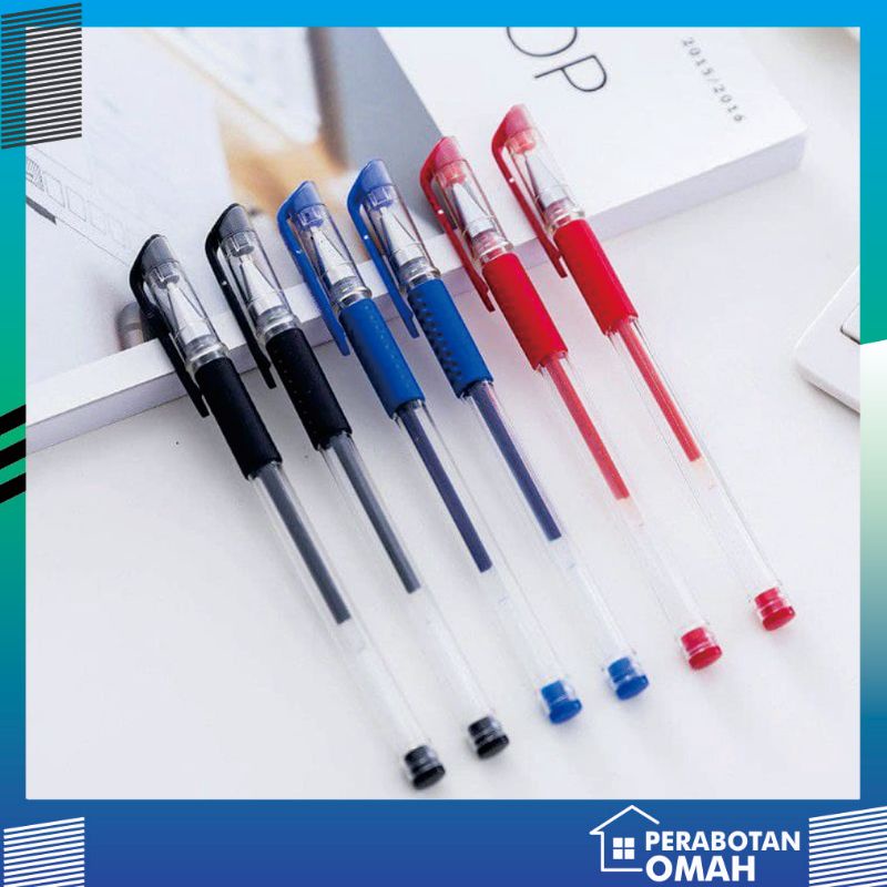 

Pulpen Gel 0.5 mm Bolpoint Bolpoin Bulpen Murah Pena Gel Tinta Cair