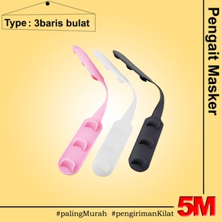 pengait masker Karet Bahan Silikon konektor tali masker pengait masker Karet Bahan Silikon konektor tali masker