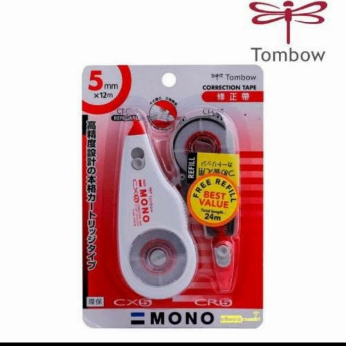 

Bagus Corection Tape Tombow Mono Cr-Cx5Cr5 5Mm Terbatas