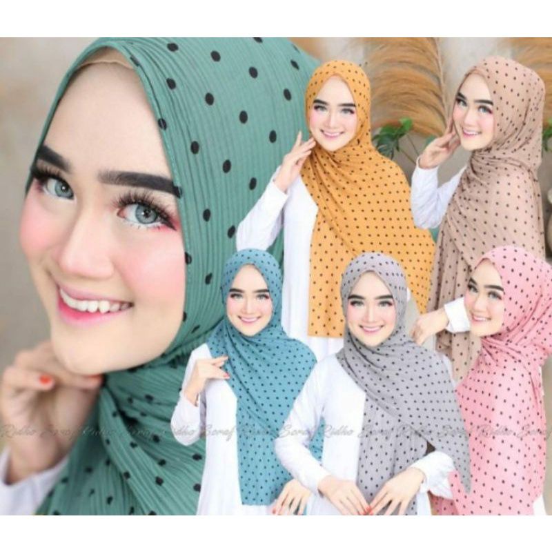 PASMINA PLISKET POLKADOT CERRUTY / PASMINA PLISKET POLKA / PASMINA PLISKET