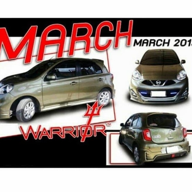 Bodykit Samping Nissan March